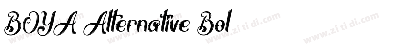 BOYA Alternative Bol字体转换